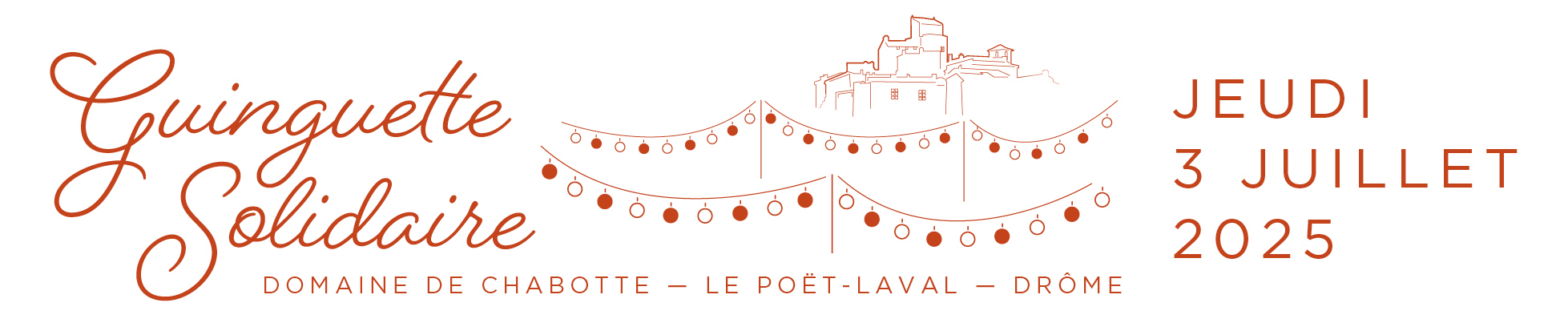 Guinguette solidaire au Domaine de Chabotte à Poet laval en 2025